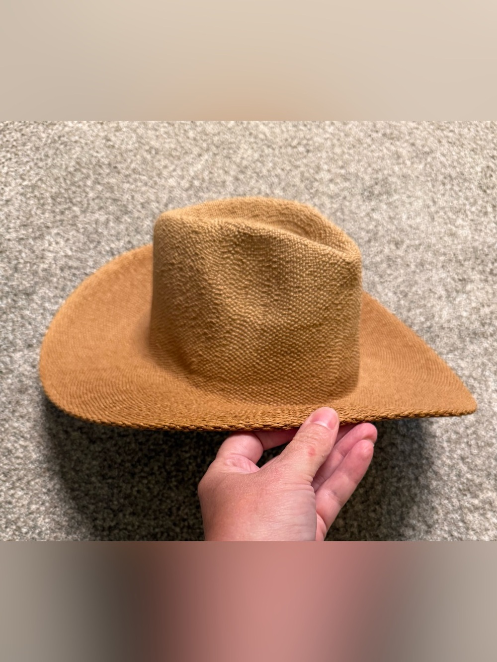 Universal Threads Wide Brim Straw Hat - Camel Brown